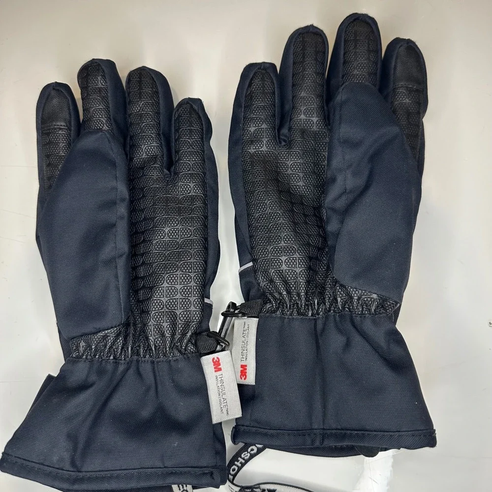 DC Snow‎ Gloves Kids Large Charcoal Winter Ski Gloves Waterproof